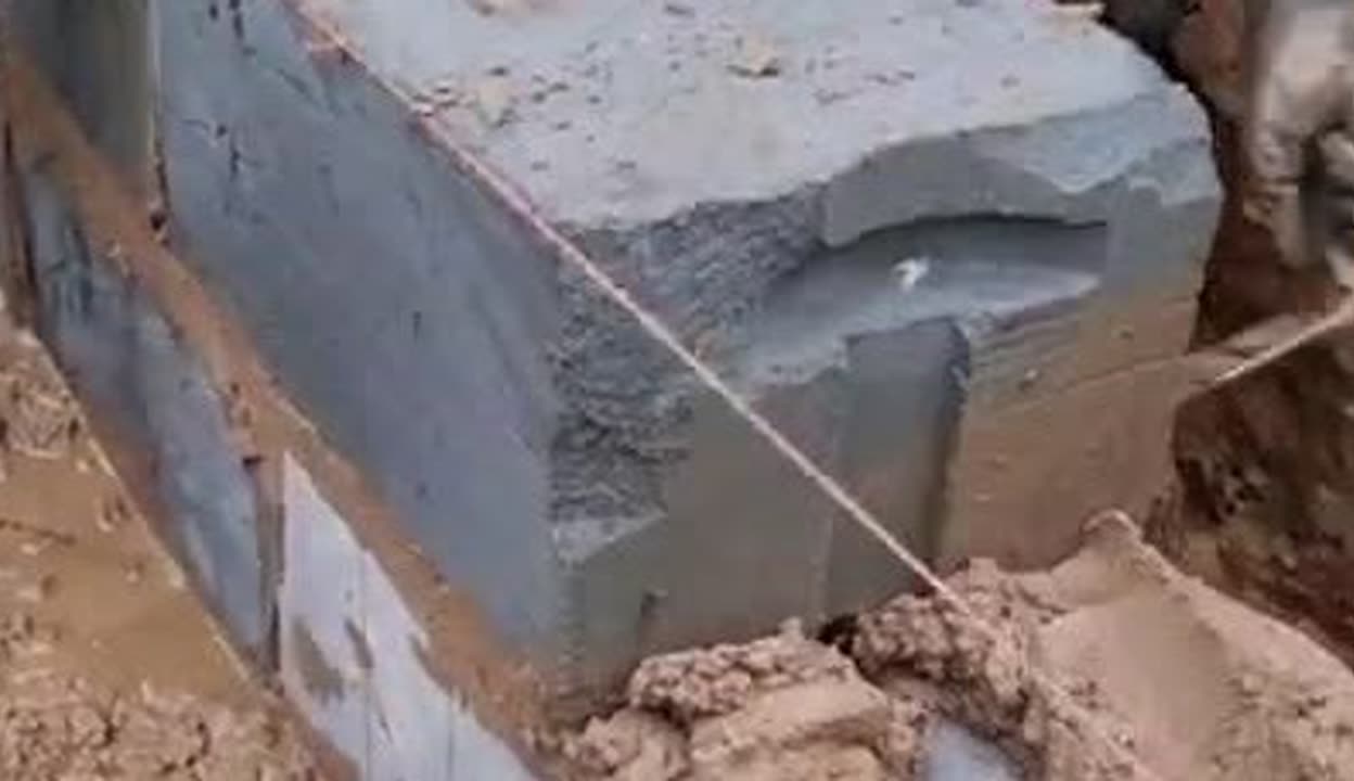 加宽的陶粒砖块砌筑